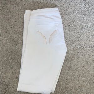 White  Hollister Jeans (Mid to a lower rise Jean)